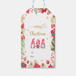 Från och till God jul-Märkre Presentetikett