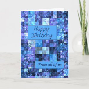 Från oss alla, ett födelsedagskort kort