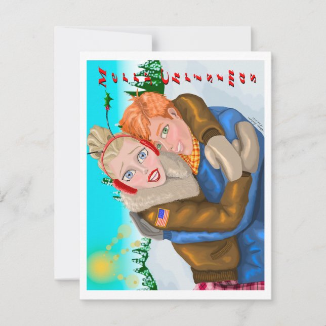 Från oss till julhälsningskort kort (Framsida)