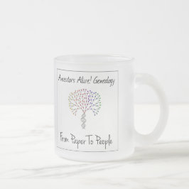 Från Papper till People Logotyp Glass Mugg