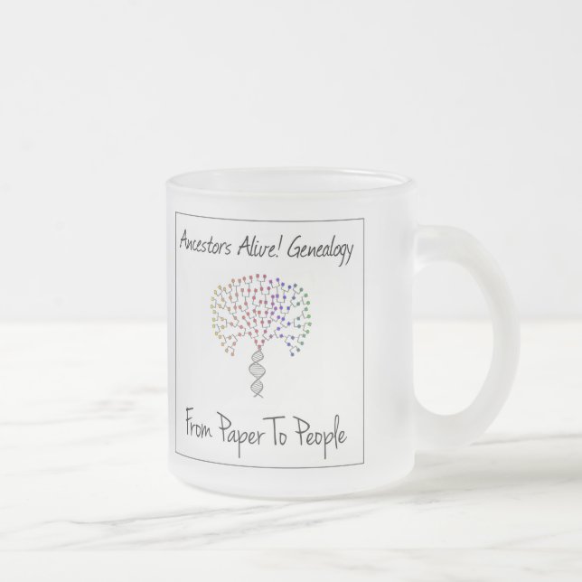 Från Papper till People Logotyp Glass Mugg (Höger)