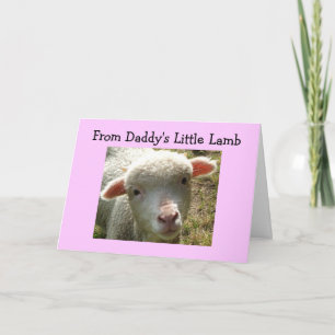 FRÅN PAPPOR LITTLE LAMB BIRTHDAY-KORT KORT