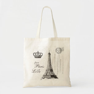 Från Paris med det kärlekvintage resorEiffel tor Tygkasse