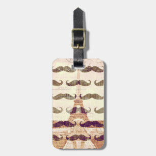 Från Paris med mustasch Bagagebricka