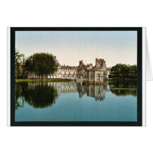 Från parken, Fontainebleau Palace, Frankrike vinta Hälsningskort