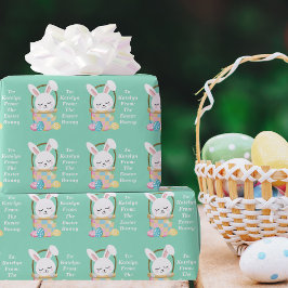 Från Påskharn Cute Pastel Grönt Kids Gift Presentpapper