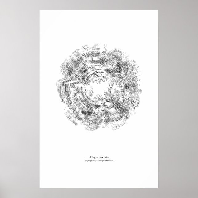 Från personalen: Allegro con brio (svart) Poster (Framsidan)