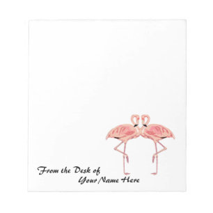 Från Personlig Rosa Flamingos skrivbord Anteckningsblock