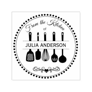 Från Personligen Kitchen Utensils Självfärgande Stämpel