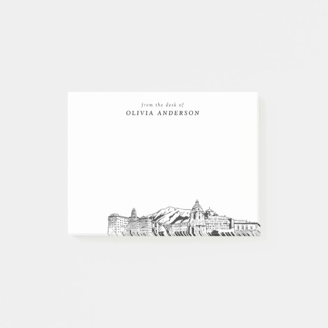 Från Personligen Pasadena Skyline Desk Post-it Block (Framsida)