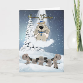Från Pet Groomer Helgdag Card - Säsongshälsningar Helgkort