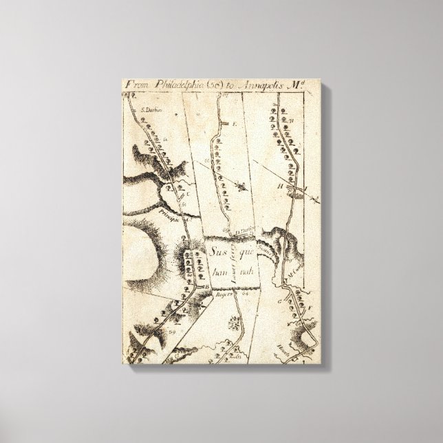 Från Philadelphia till Annapolis Md 56 Canvastryck (Framsida)