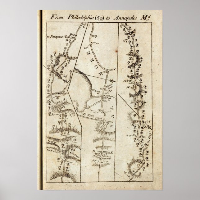 Från Philadelphia till Annapolis Md 59 Poster (Framsidan)