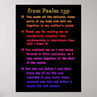 Från Psalm 139 Poster