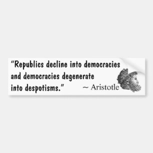 Från republiken till despoti bildekal