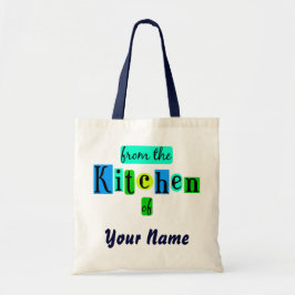 Från Retro Blues Custom Canvas Totes kök Tygkasse