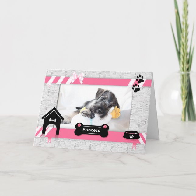 från Rosa och svart Pets foto på födelsedagen i Hu Kort (Framsida)