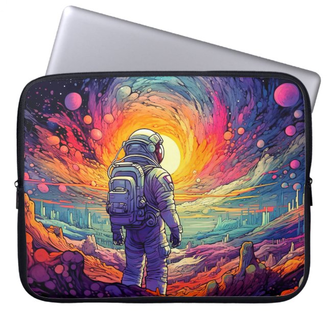 Från rymd & bortom illustration laptop fodral (Framsidan)