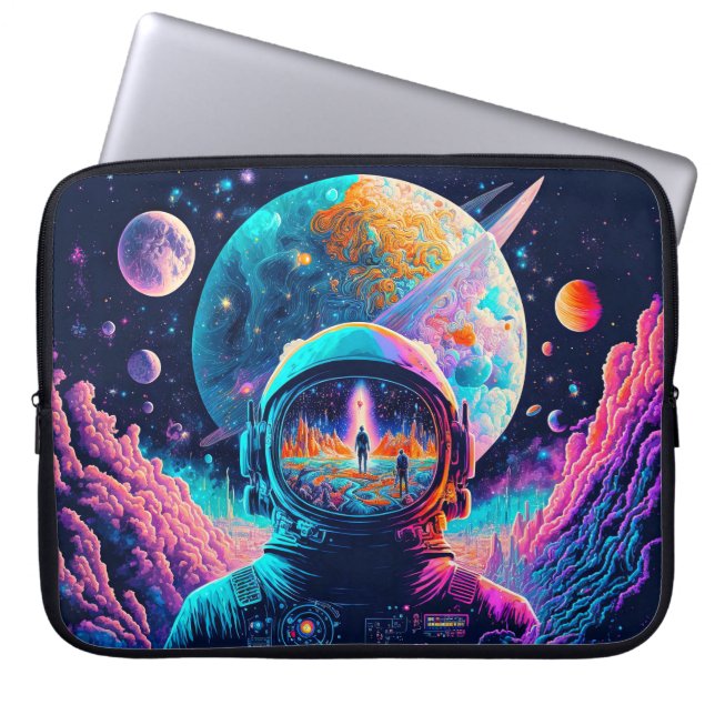 Från rymd & bortom illustration laptop fodral (Framsidan)