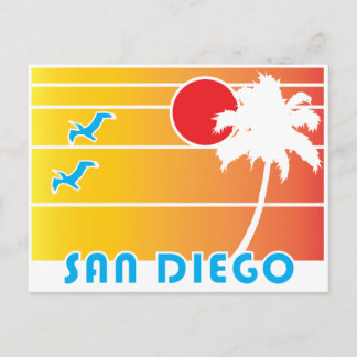 Från San Diego California - Vintage Stil Vykort