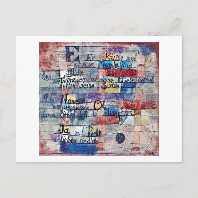 Från Sång i Sång, Klee Vykort (Framsida)