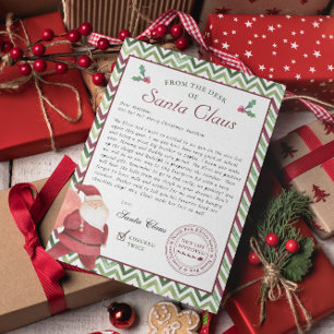 Från Santa Claus skrivbord   Julbrev  Inbjudningar