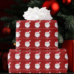 Från Santa Cute Anpassningsbar Red Kids jul Presentpapper<br><div class="desc">Anpassa den här söta röda Jultomten pappert med din egen personlig med dina barn namn i vitt skript. Tomtens röda hatt och vitt skägg är perfekten helgdag teckning på den här söt presentfiguren för ditt presenter.</div>