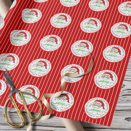 Från Santa Cute Tecknad Jultomten North Pole Presentpapper