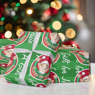 Från Santa God i Grönt Elf Presentpapper