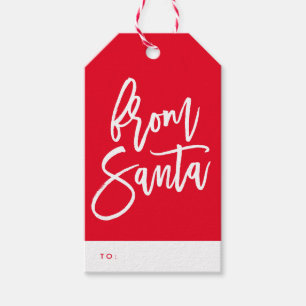Från Santa Helgdag Gift-Märkre Presentetikett