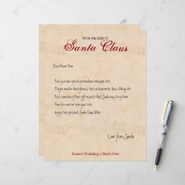 Från Santa Personlig Brev