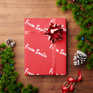 Från Santa Röd Presentpapper