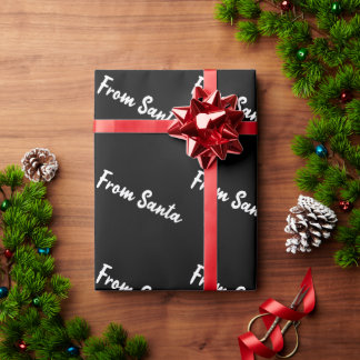 Från Santa Svart Presentpapper