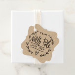 Från Santa With Kärlek North Pole Gift Gåvor Etiketter<br><div class="desc">Jul från tomten med nordpolgåva från Kärlek</div>