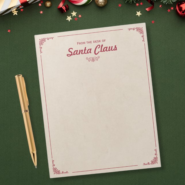 Från Santas skrivbord - Vintage jul Anteckningsblock (Skapare uppladdad)