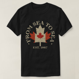 Från Sea to Sea Canada est. 1867 T Shirt