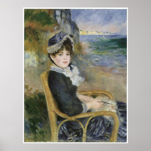 från Seashore, Pierre-Auguste Renoir Poster (Framsidan)