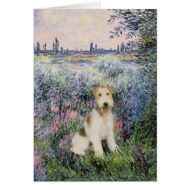 från Seind - Wire Fox Terrier (M) Hälsningskort (Framsidan)