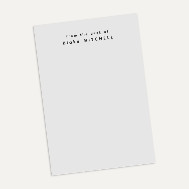 Från Simple Monogram Grays skrivbord   Post-it Block (Skapare uppladdad)