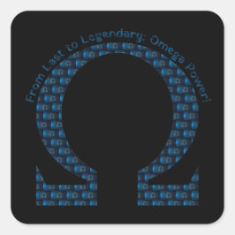 Från Sist till Legendarisk: Omega Kraft! Fyrkantigt Klistermärke