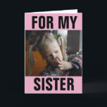FRÅN SISTER TILL SISTER FUNNY NOSE PICKING CARDS KORT<br><div class="desc">FÖR MIN SISTER. JAG PICKADE DET HÄR KORTET BARA FÖR DIG. BIRTHDAY-KORT... </div>