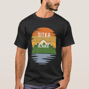 Från Sitka Alaska Vintage Sunset T Shirt