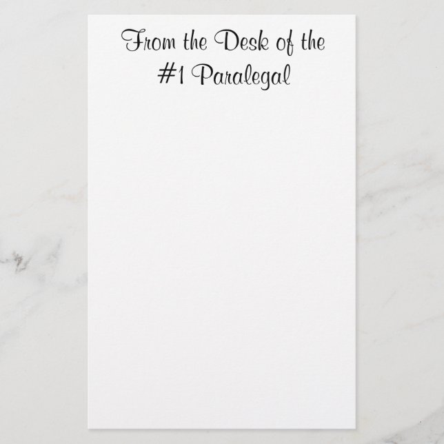 Från skrivbordet av anteckningsblocket för brevpapper (Framsida)