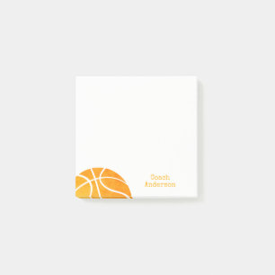 Från skrivbordet av baskettränarepersonligen post-it block