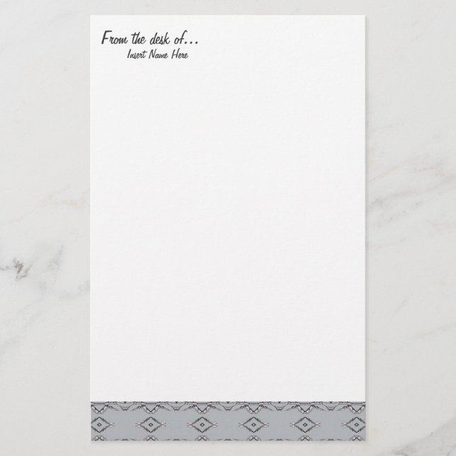 Från skrivbordet av… brevpapper (Framsida)