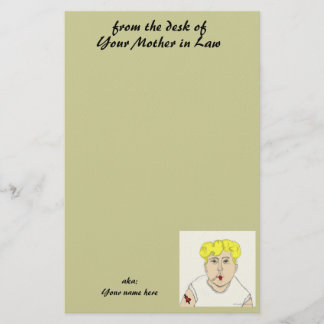 från skrivbordet av, din Svärmor Brevpapper