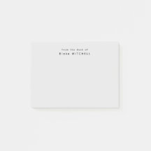 Från skrivbordet av enkelt monogram Grått