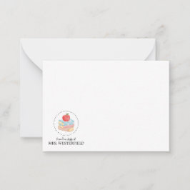 Från skrivbordet av - Platt anteckningskort - för 