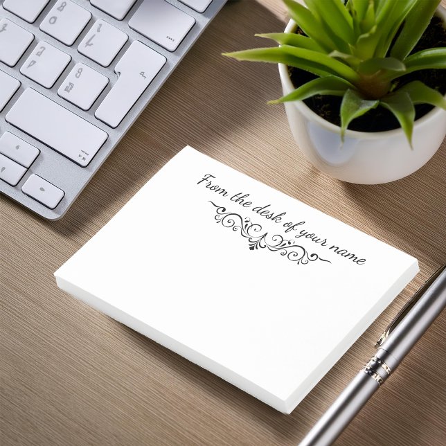 Från skrivbordet av post-it block (Skapare uppladdad)