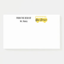 Från skrivbordet av skolbusschaufförpersonligen